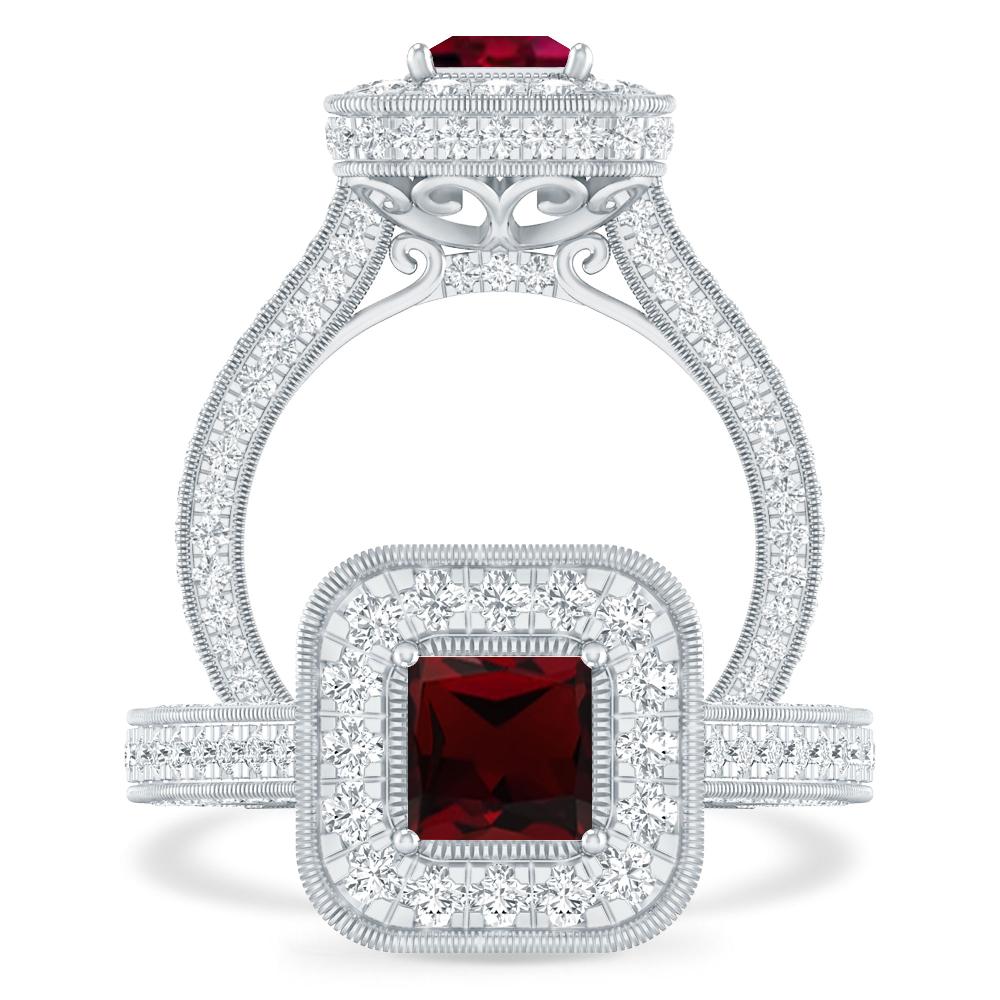 White Gold - Garnet