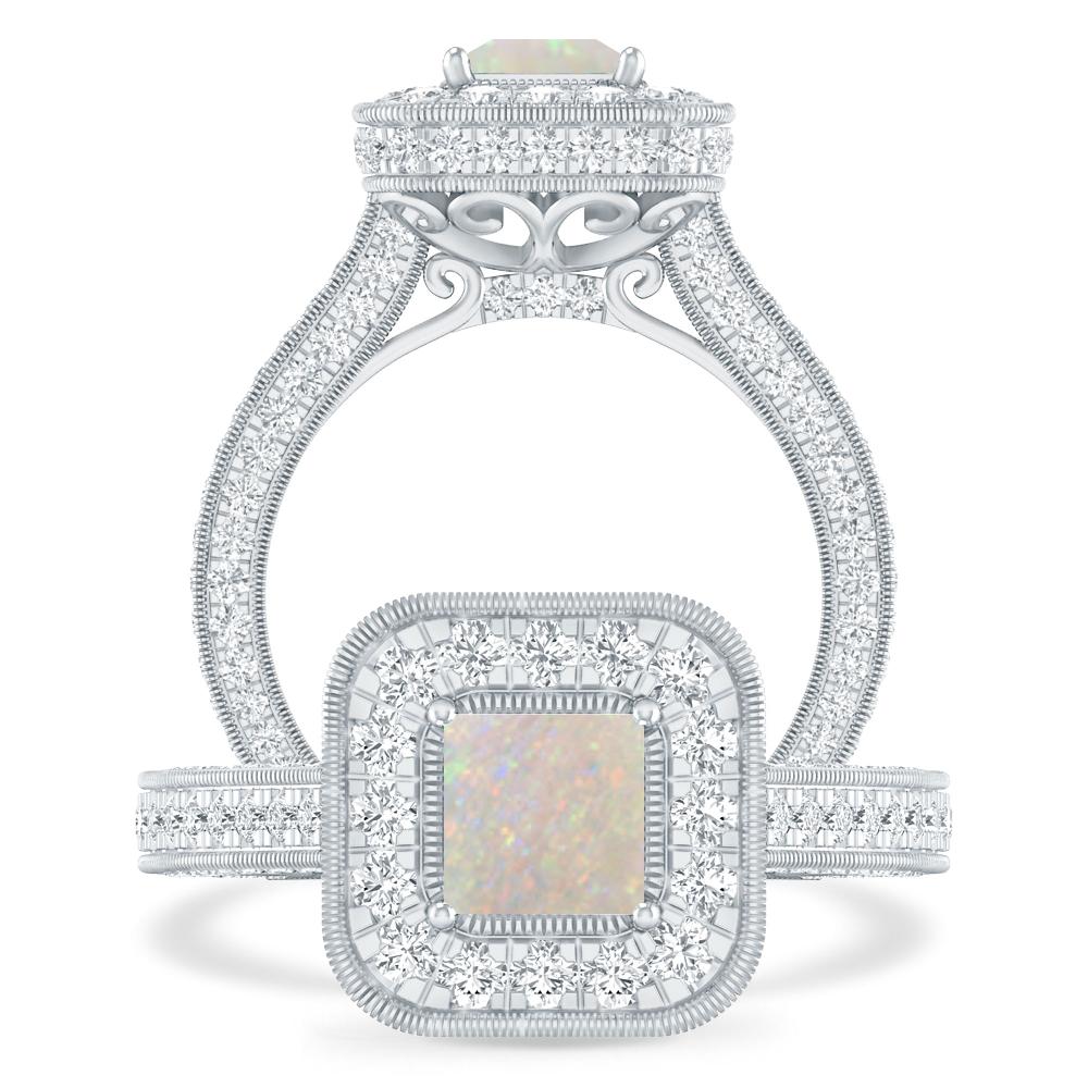 White Gold - Opal