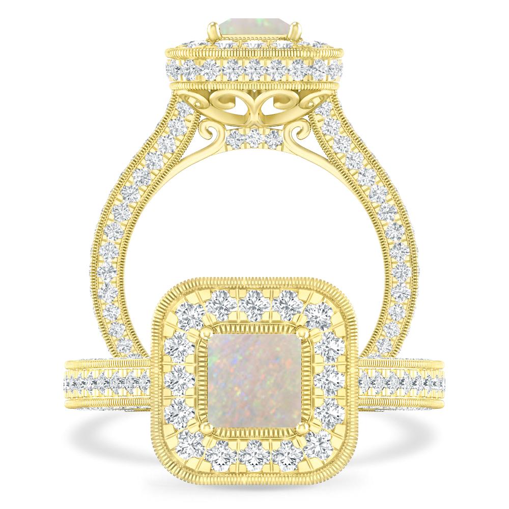 Yellow Gold - Opal