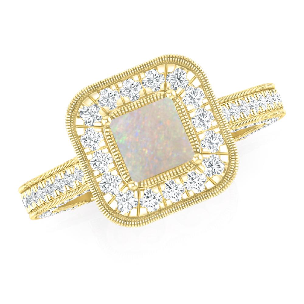 Yellow Gold - Opal