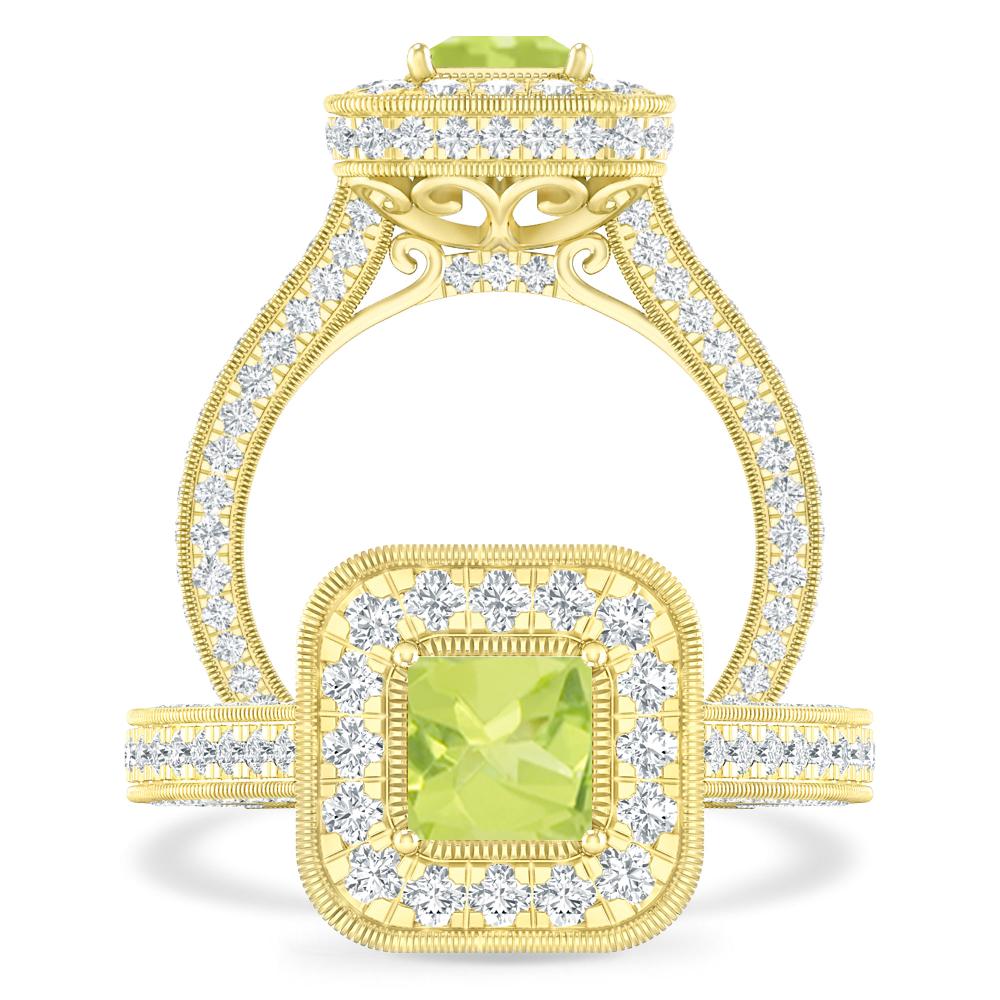 Yellow Gold - Peridot