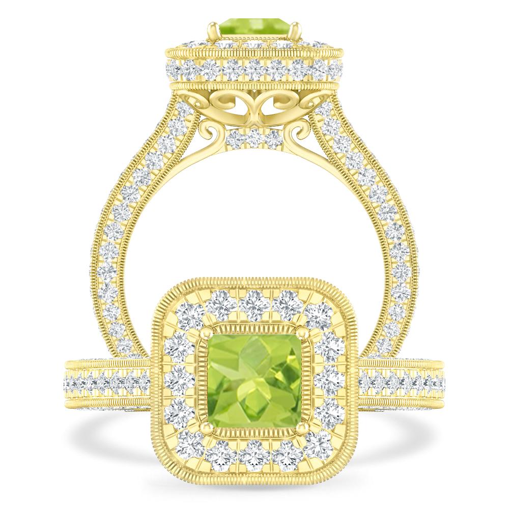 Yellow Gold - Peridot