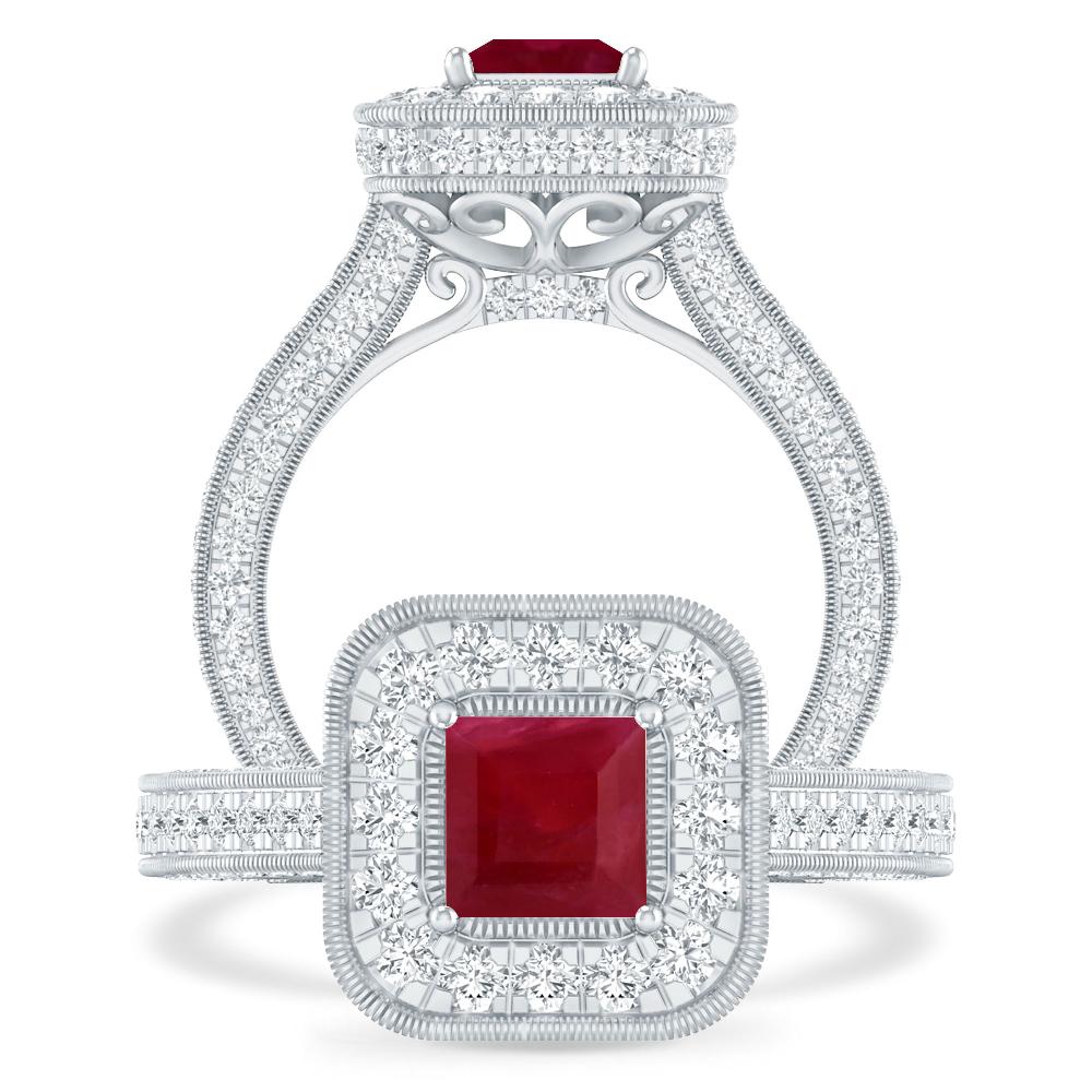 White Gold - Ruby