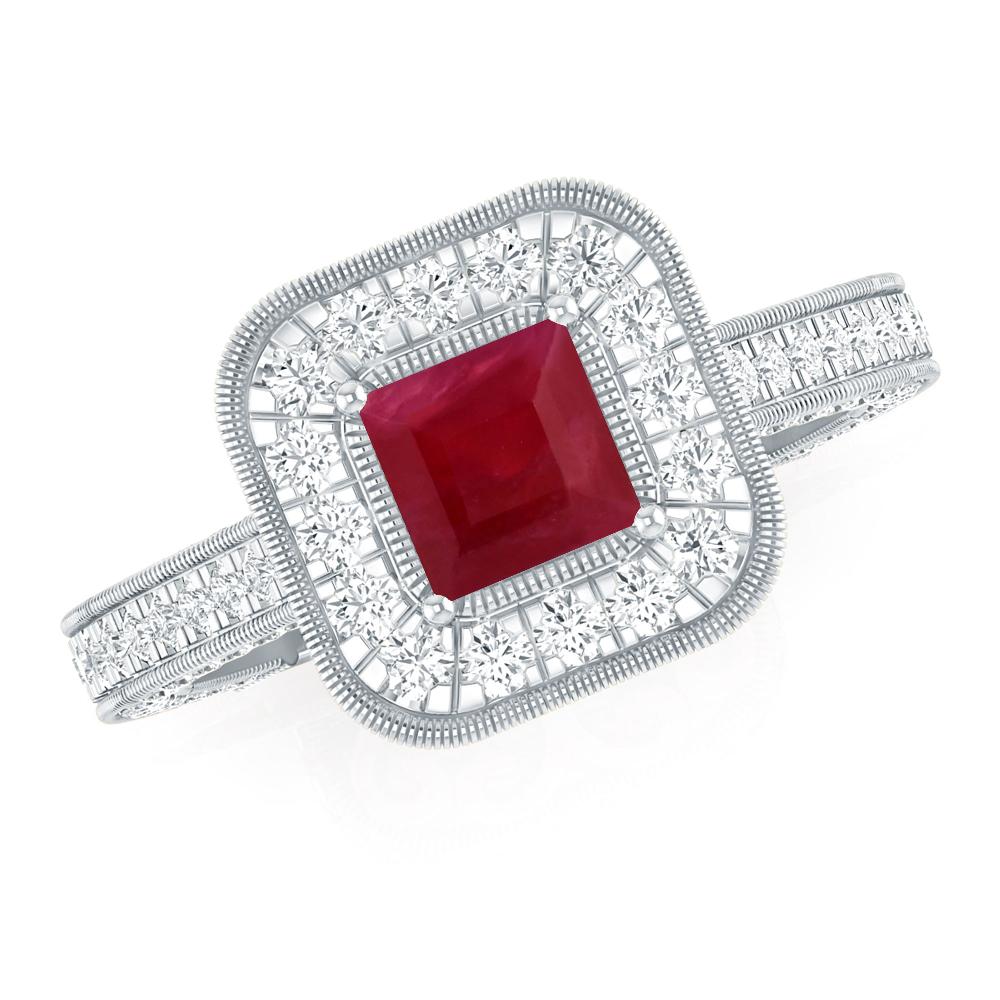 White Gold - Ruby