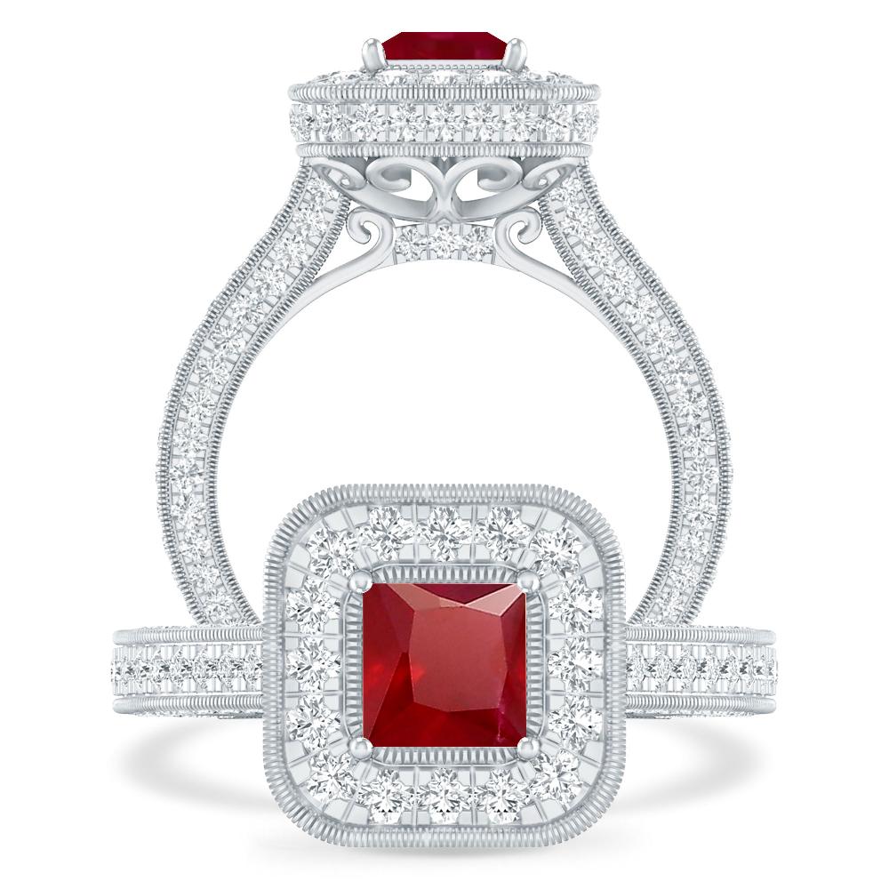 White Gold - Ruby
