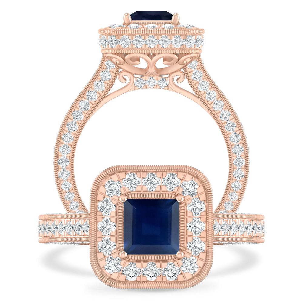 Rose Gold - Sapphire