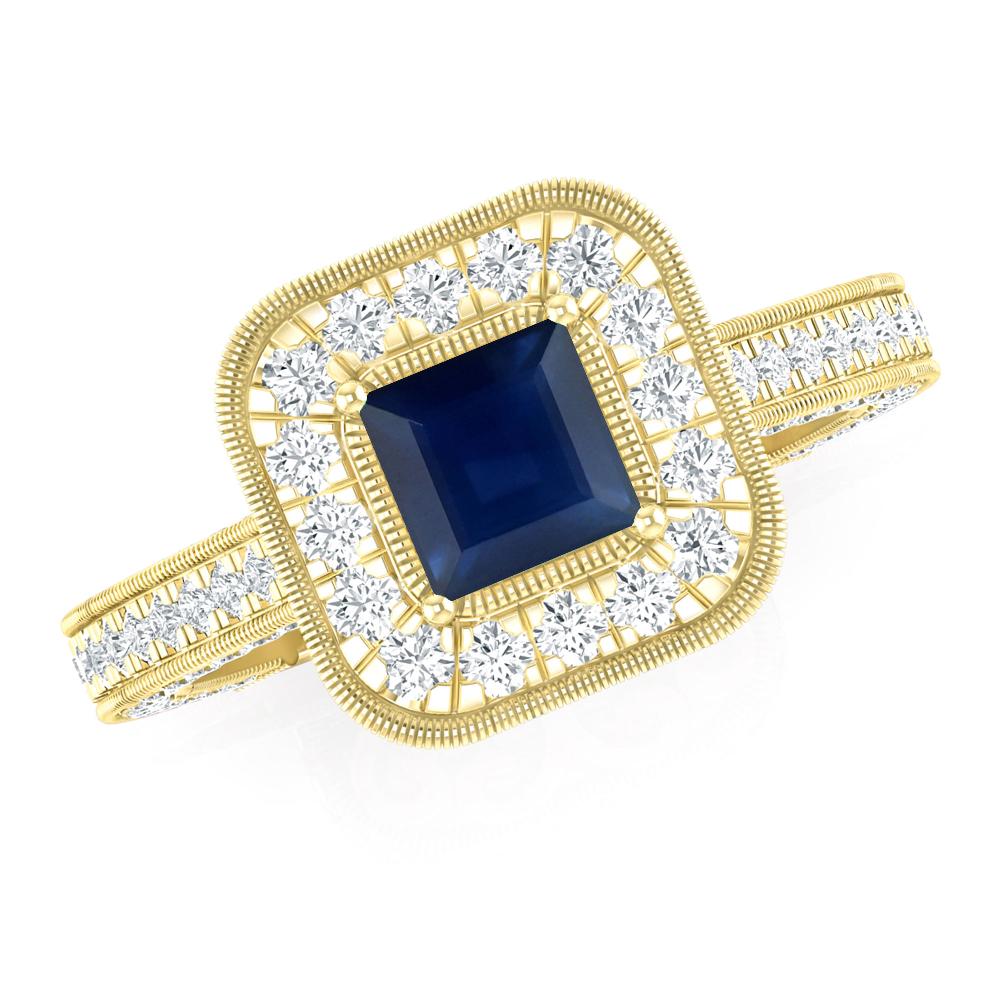 Yellow Gold - Sapphire