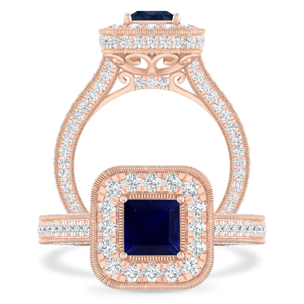 Rose Gold - Sapphire