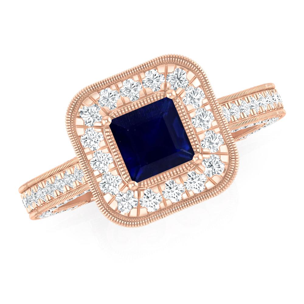 Rose Gold - Sapphire