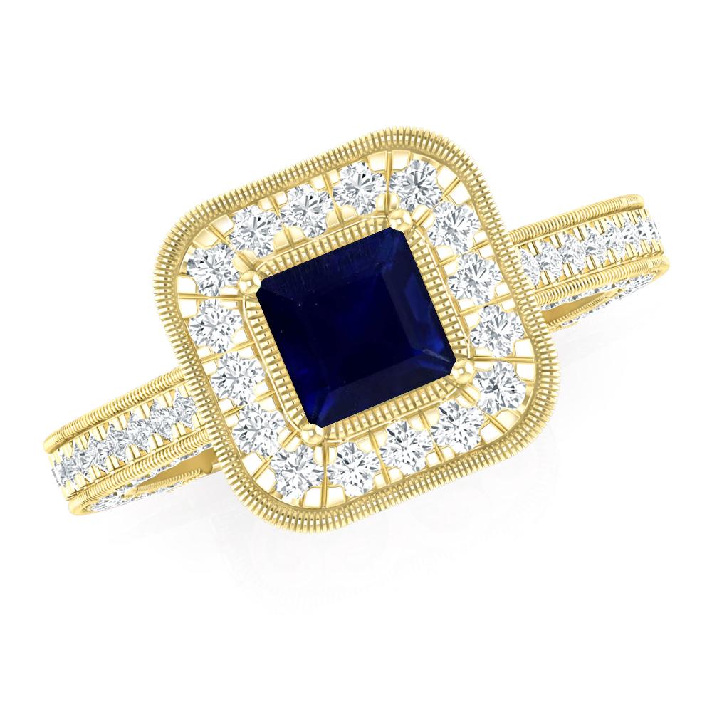 Yellow Gold - Sapphire