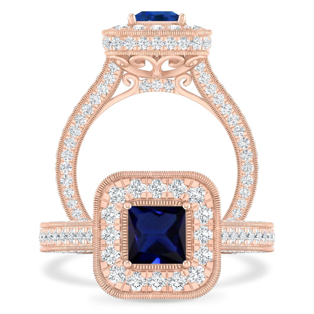 Rose Gold - Sapphire