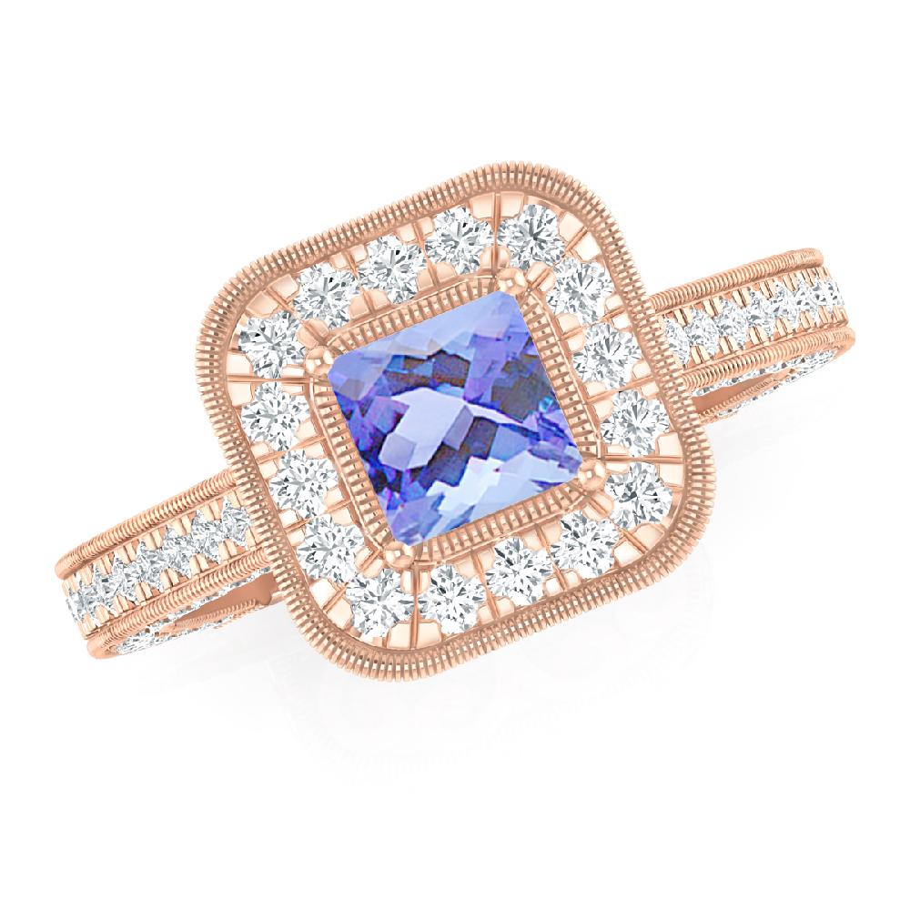 Rose Gold - Tanzanite