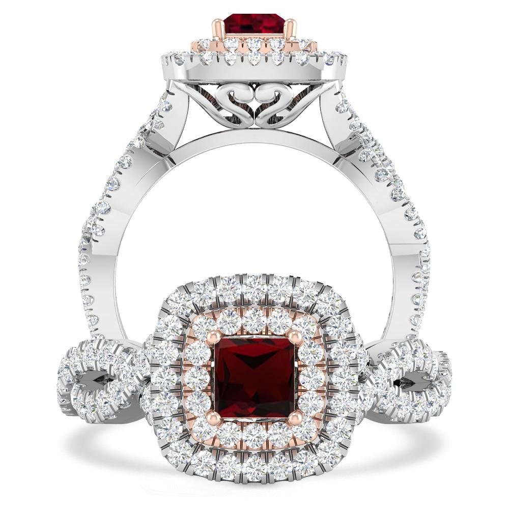 White Gold - Garnet