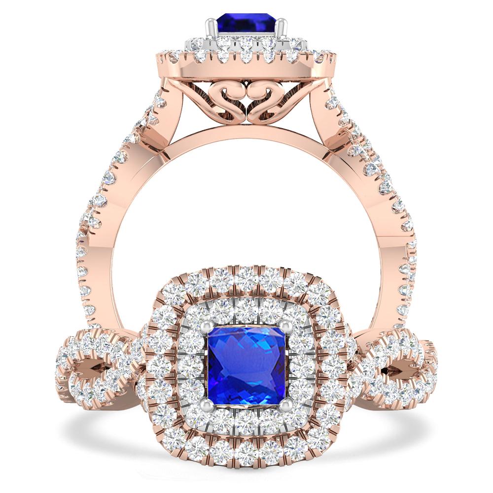 Rose Gold - Tanzanite