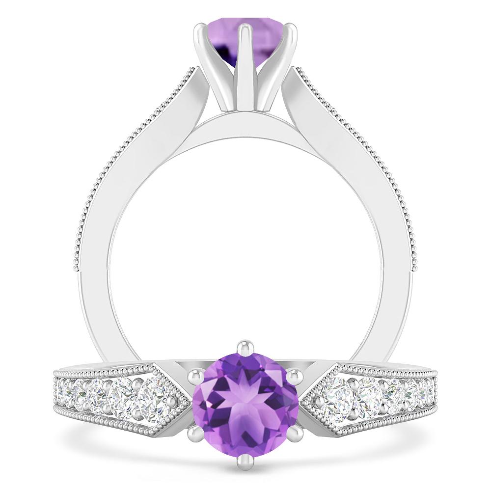 White Gold - Amethyst