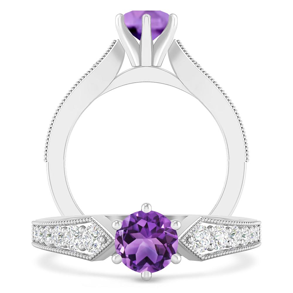 White Gold - Amethyst