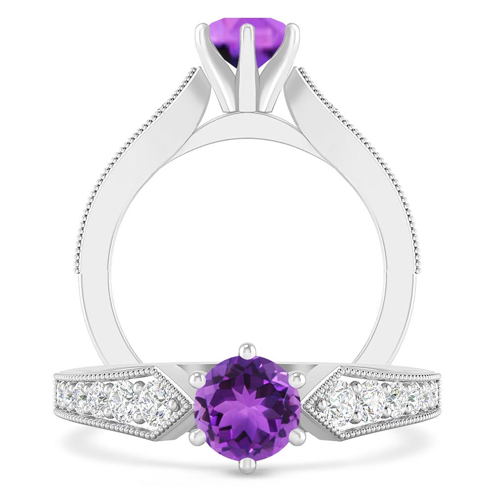 White Gold - Amethyst