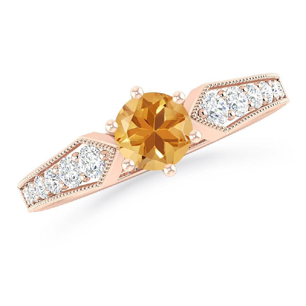 Rose Gold - Citrine