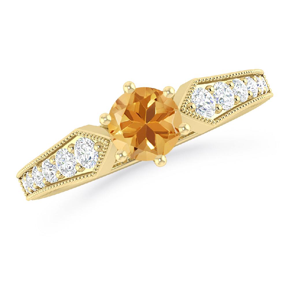 Yellow Gold - Citrine