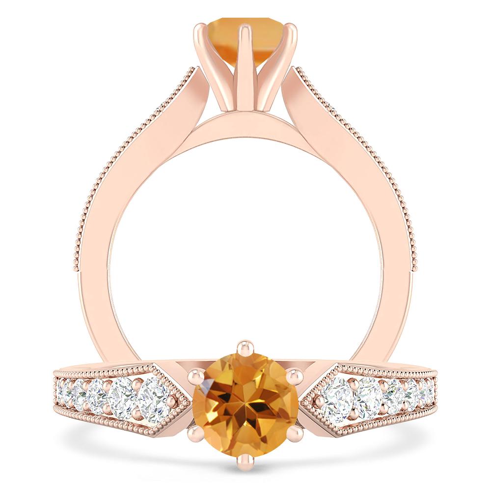 Rose Gold - Citrine