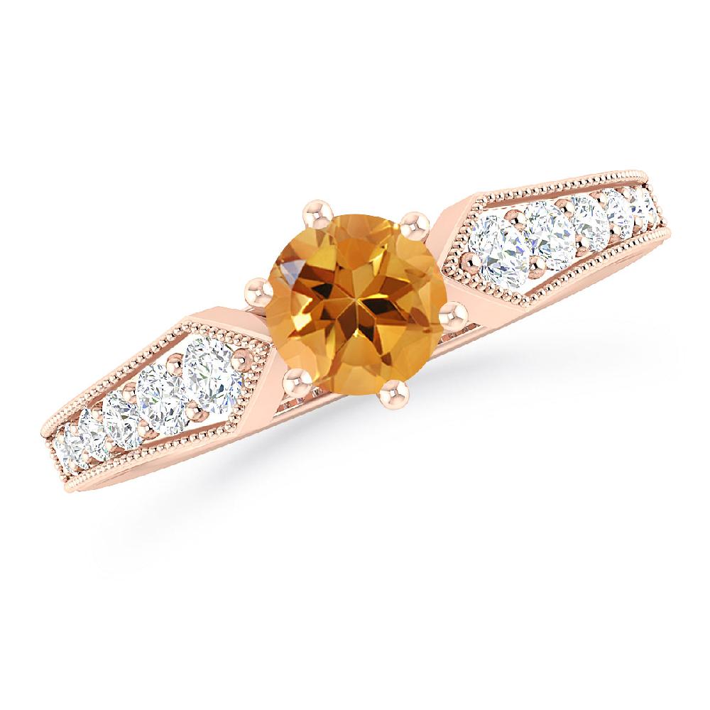 Rose Gold - Citrine