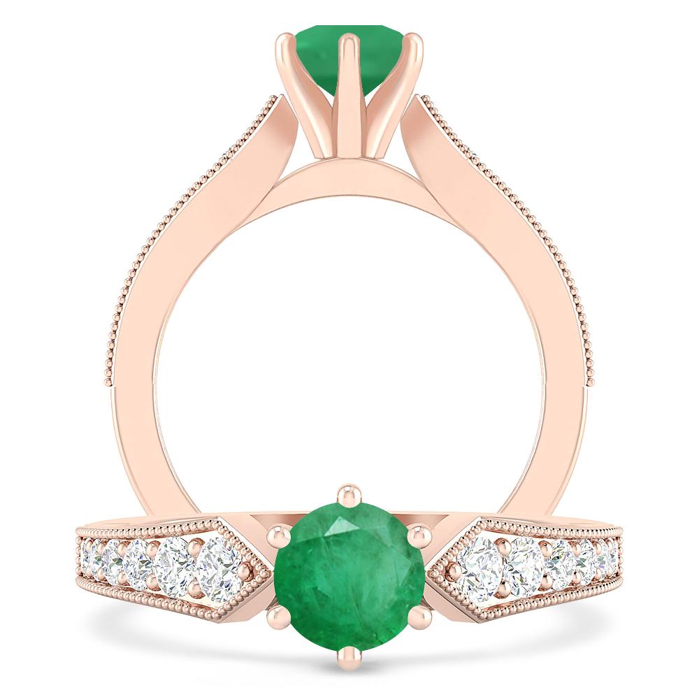 Rose Gold - Emerald