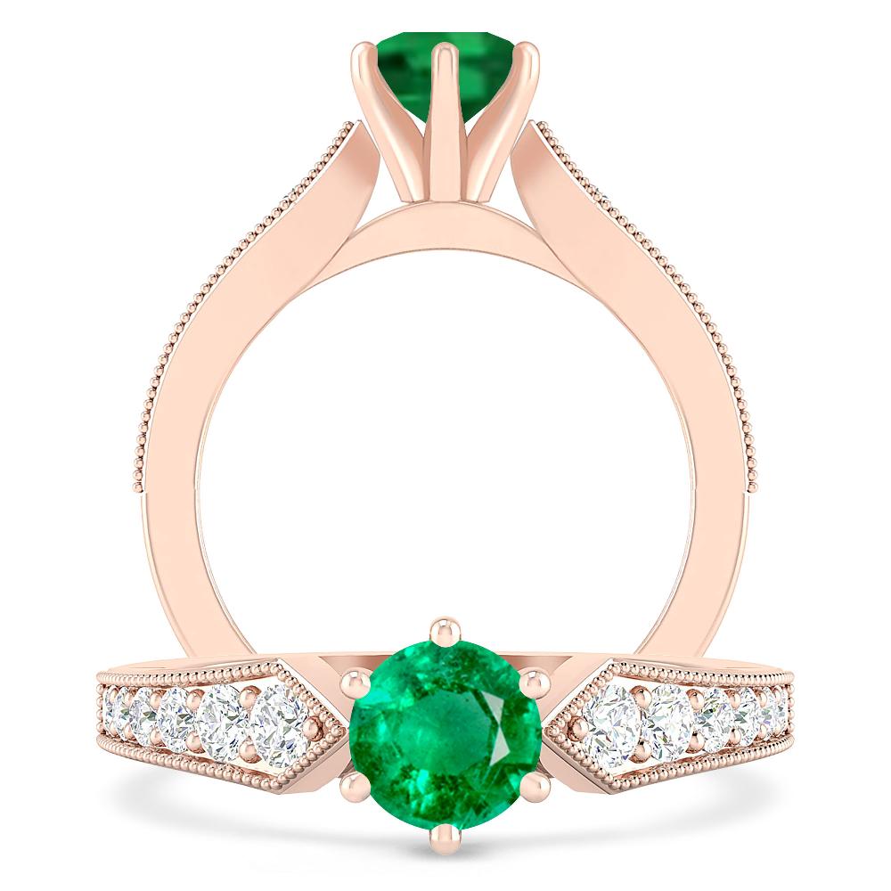 Rose Gold - Emerald