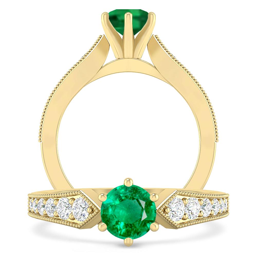 Yellow Gold - Emerald