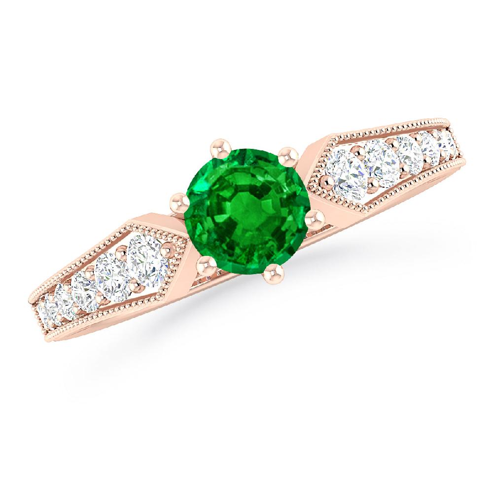 Rose Gold - Emerald