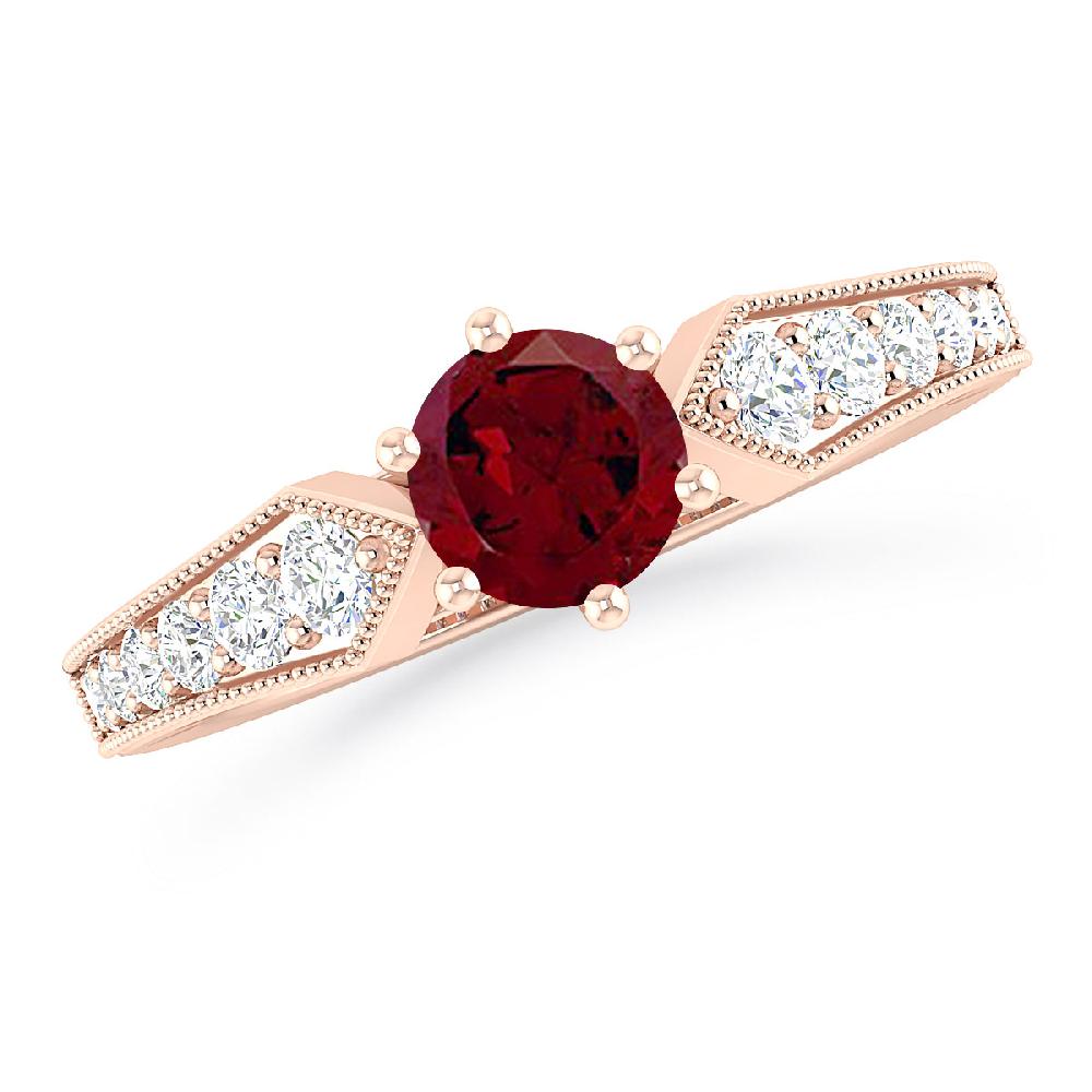 Rose Gold - Garnet