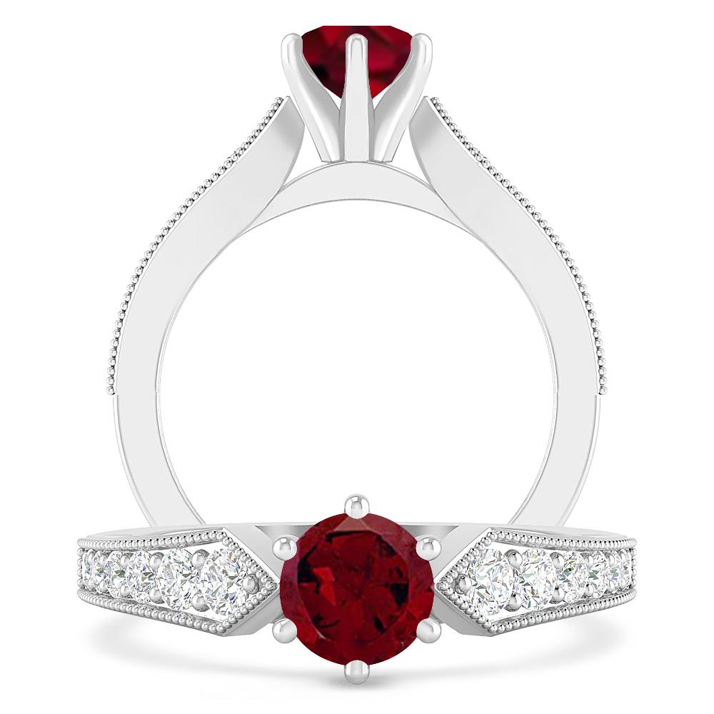 White Gold - Garnet