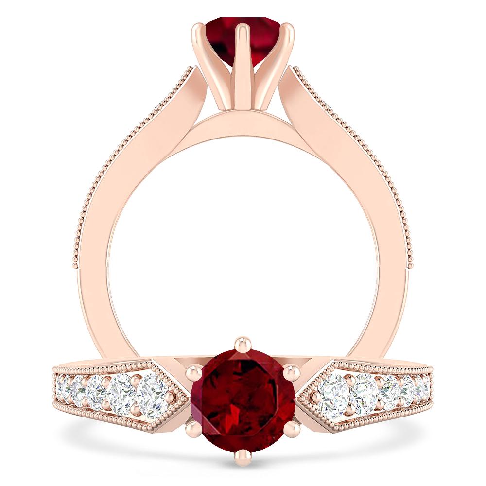 Rose Gold - Garnet