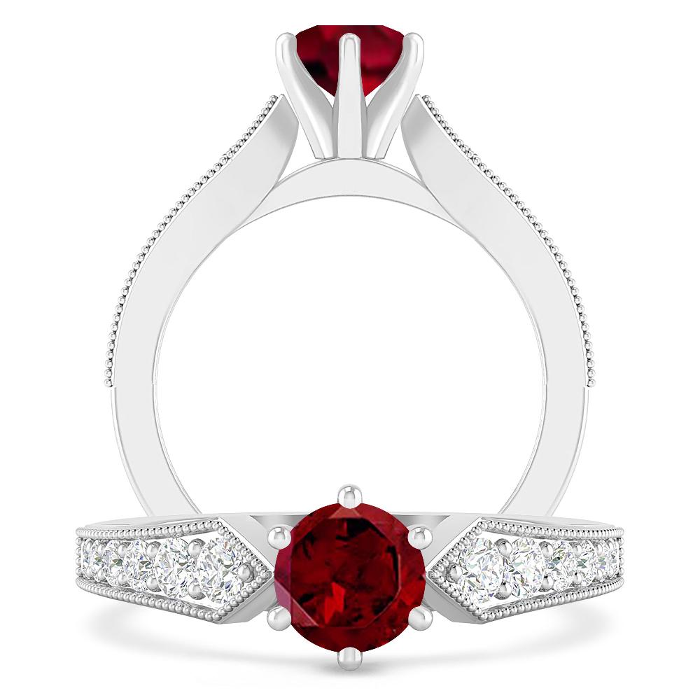 White Gold - Garnet