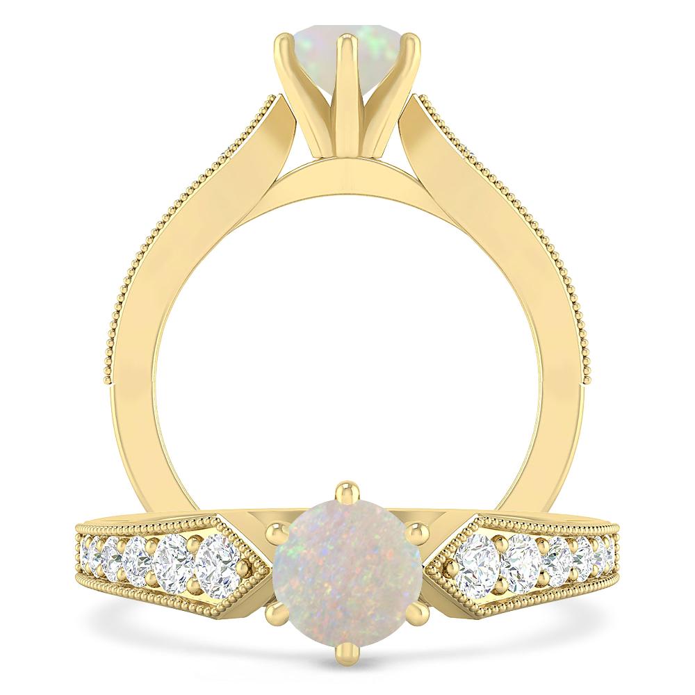 Yellow Gold - Opal