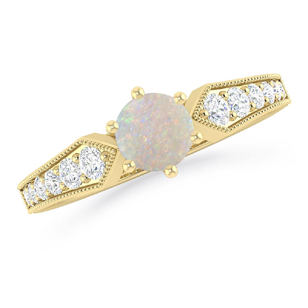 Yellow Gold - Opal