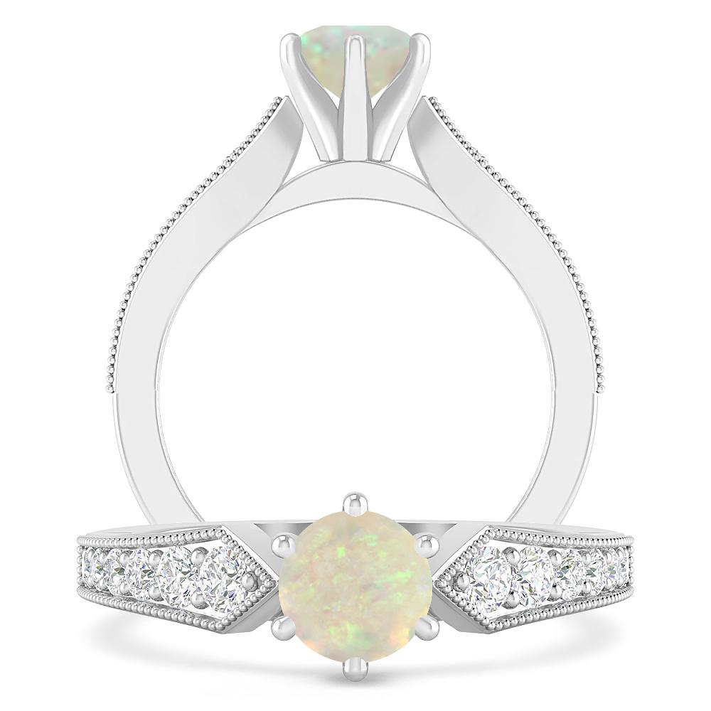 White Gold - Opal