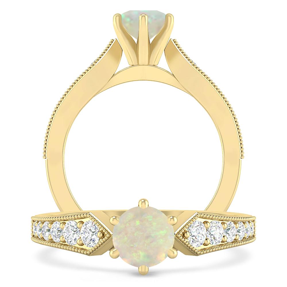 Yellow Gold - Opal