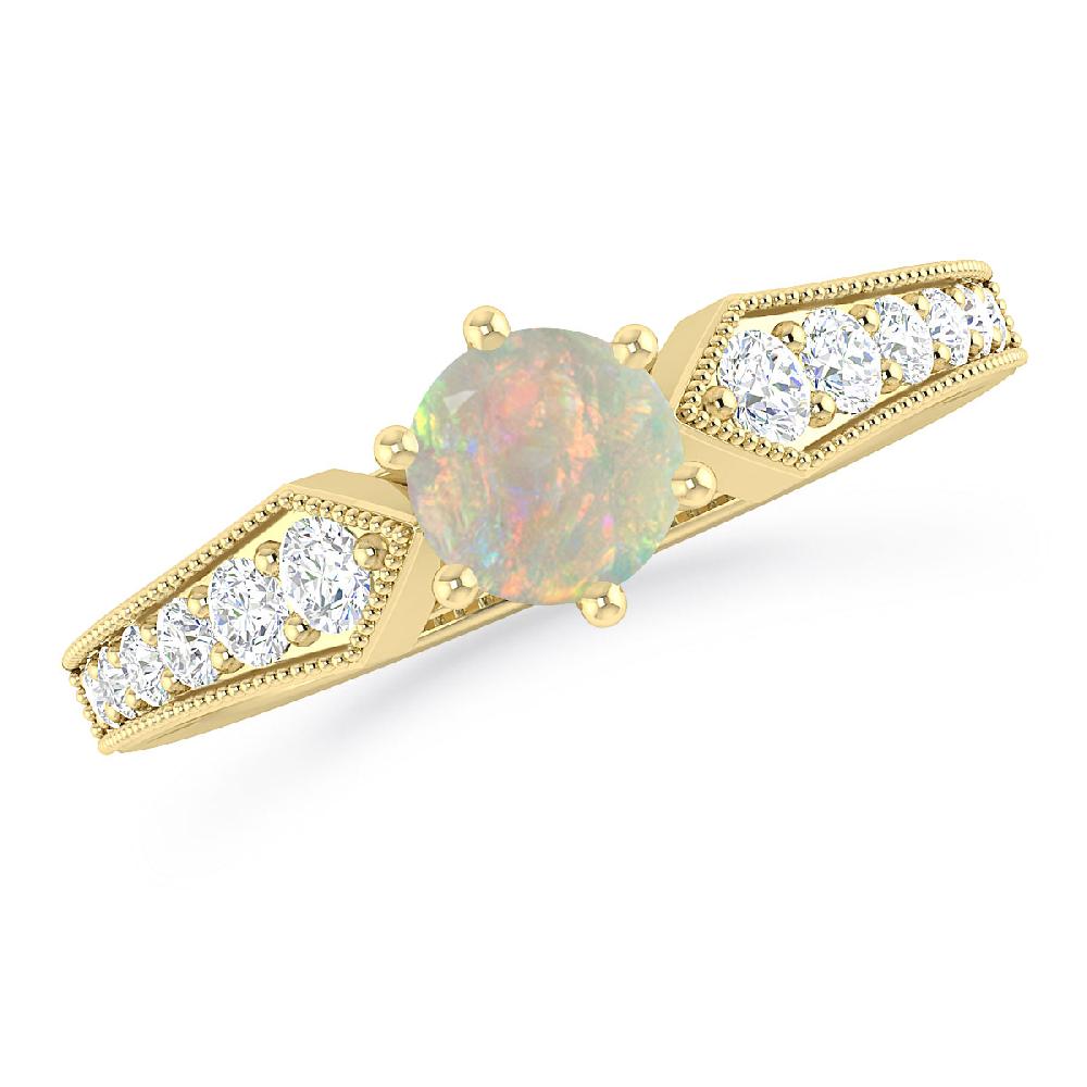 Yellow Gold - Opal