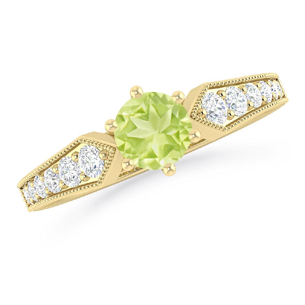 Yellow Gold - Peridot