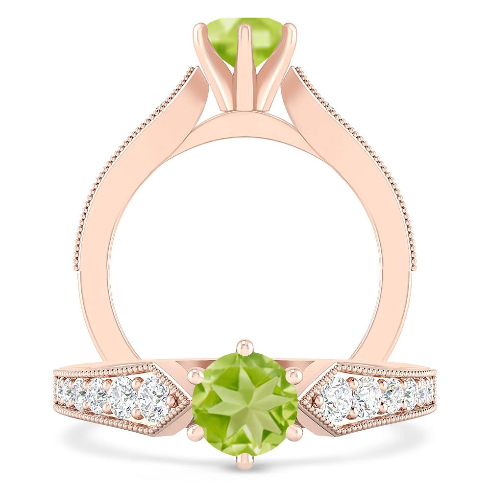 Rose Gold - Peridot