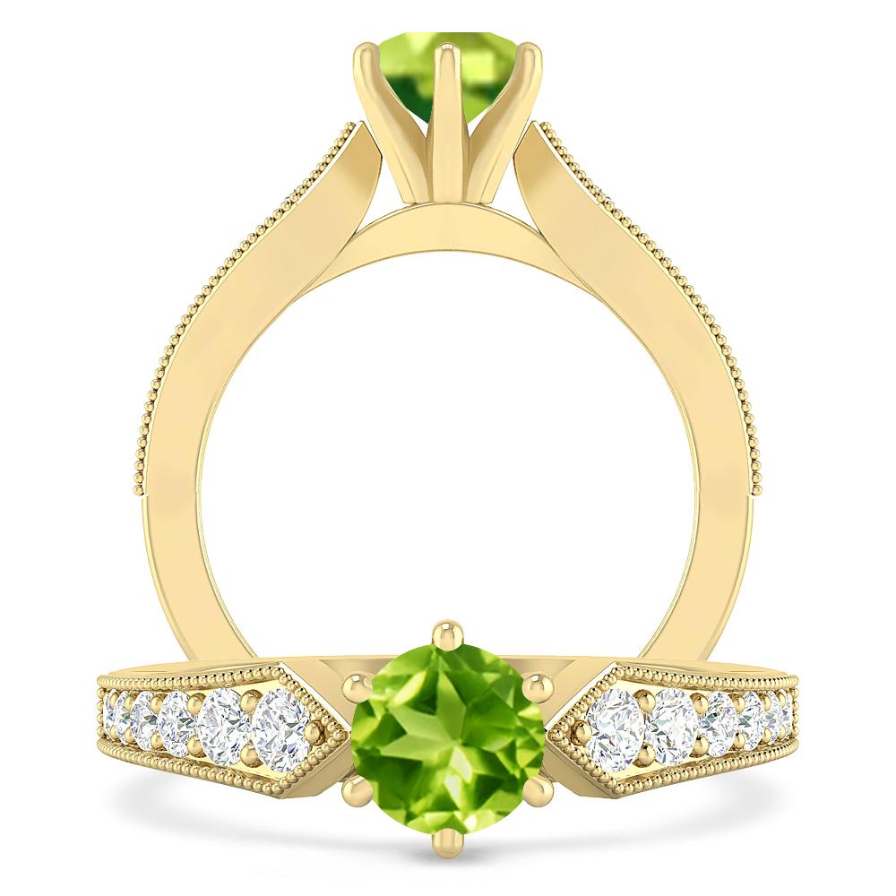 Yellow Gold - Peridot