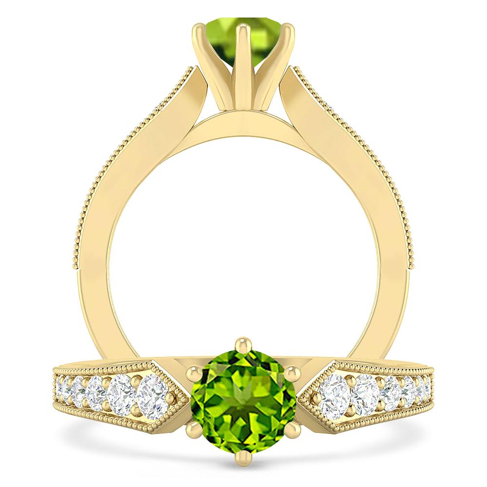 Yellow Gold - Peridot