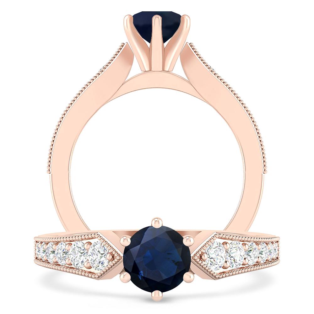 Rose Gold - Sapphire