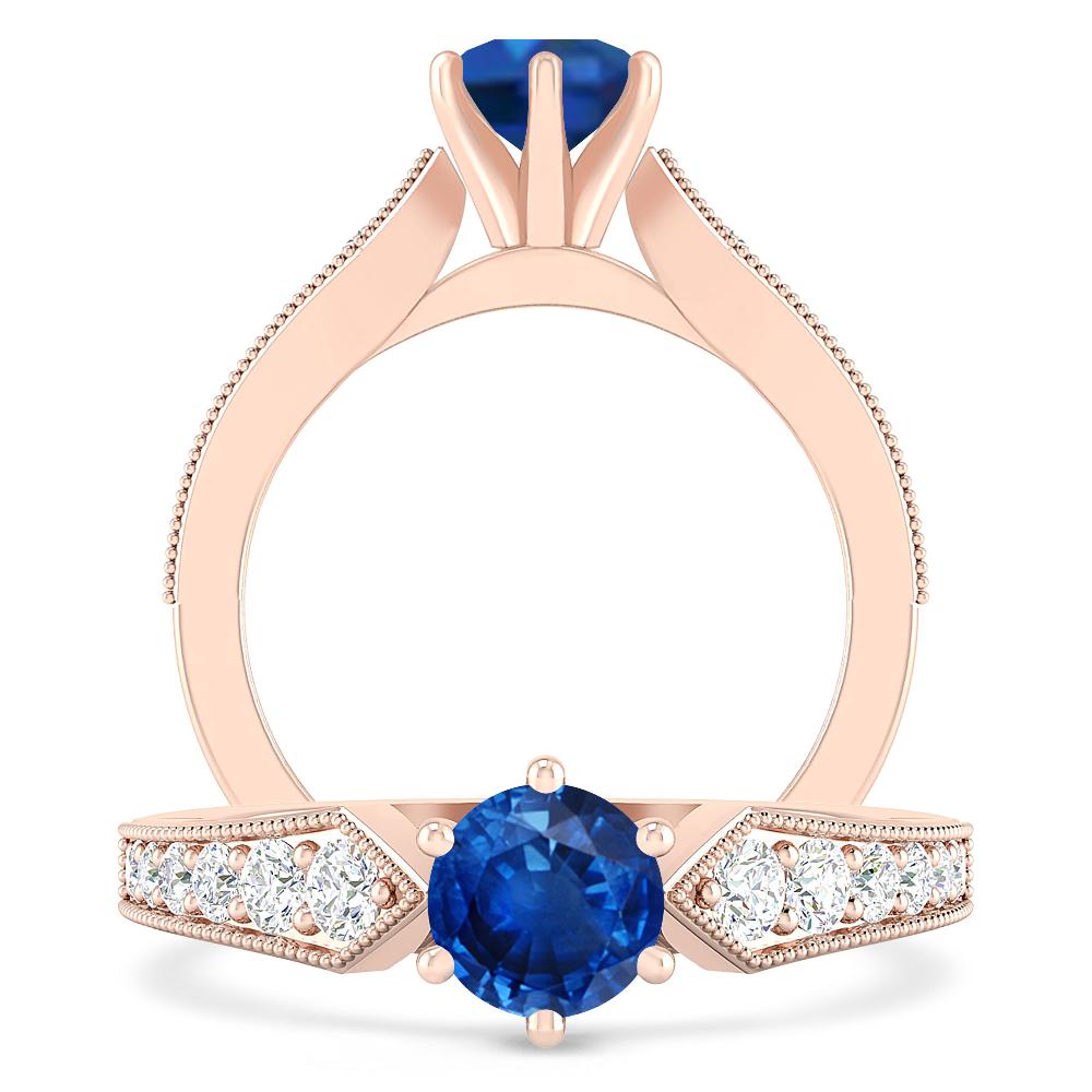 Rose Gold - Sapphire