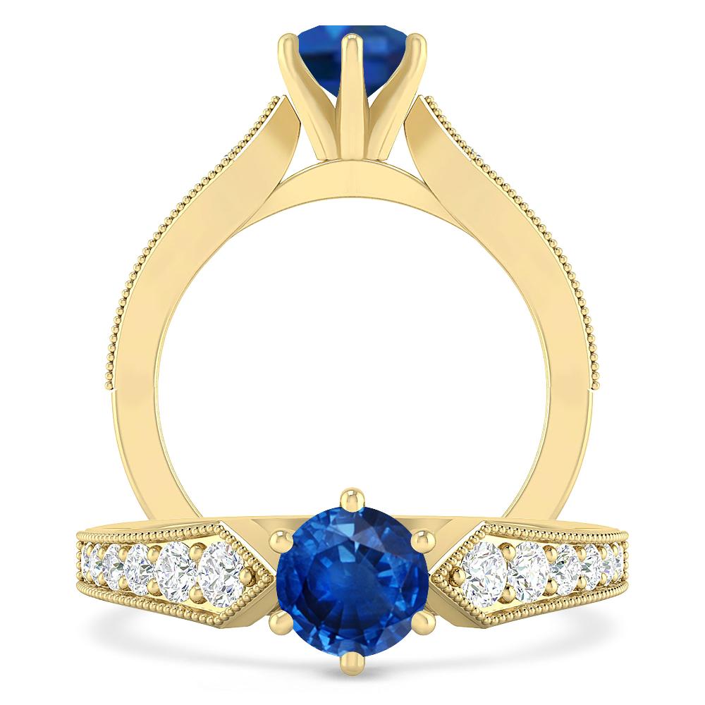 Yellow Gold - Sapphire