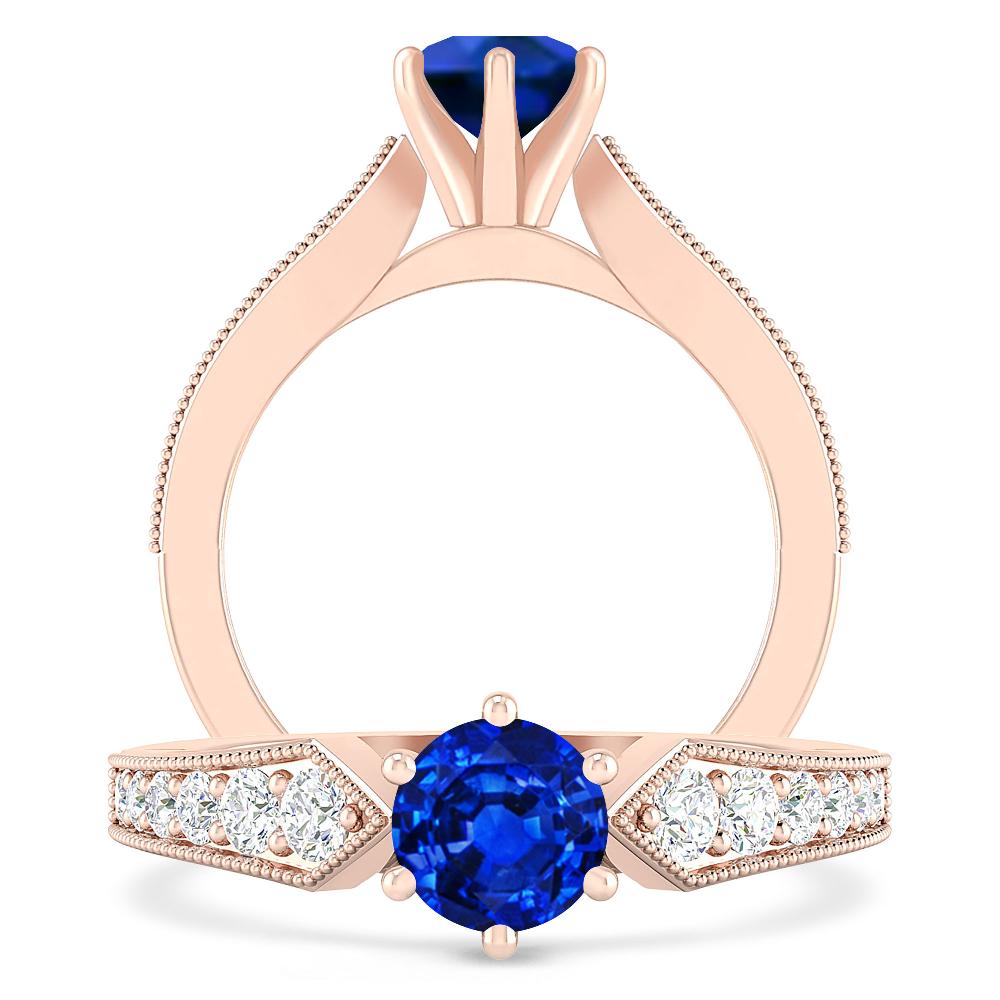 Rose Gold - Sapphire