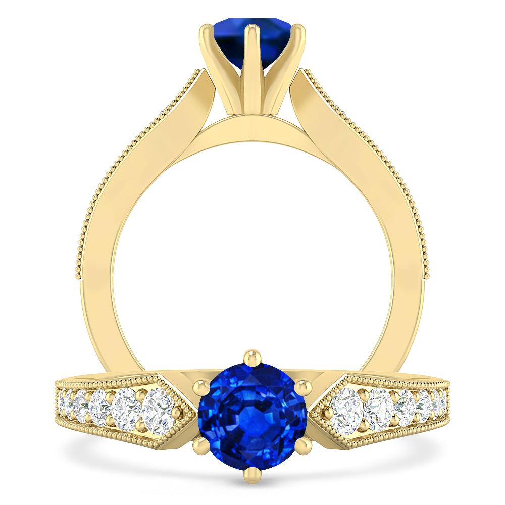 Yellow Gold - Sapphire