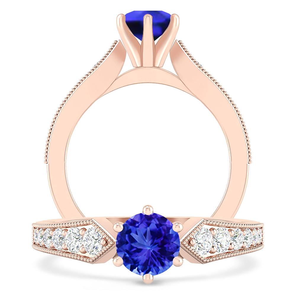 Rose Gold - Tanzanite