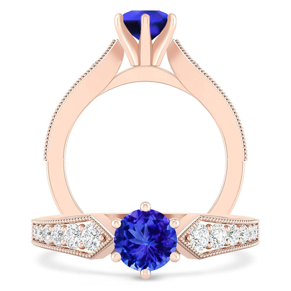 Rose Gold - Tanzanite