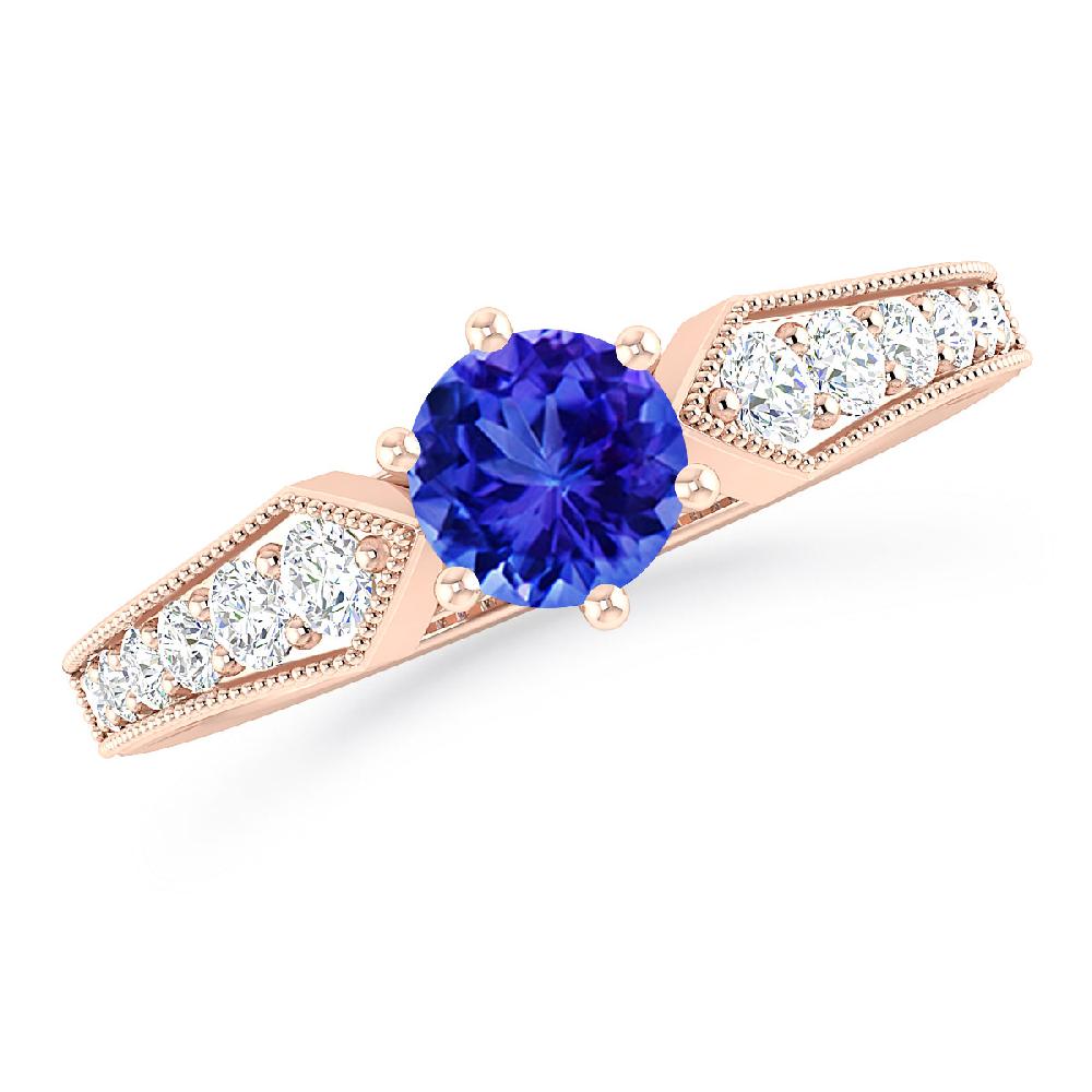 Rose Gold - Tanzanite